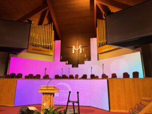 Local Church Video Wall Module Based Installation